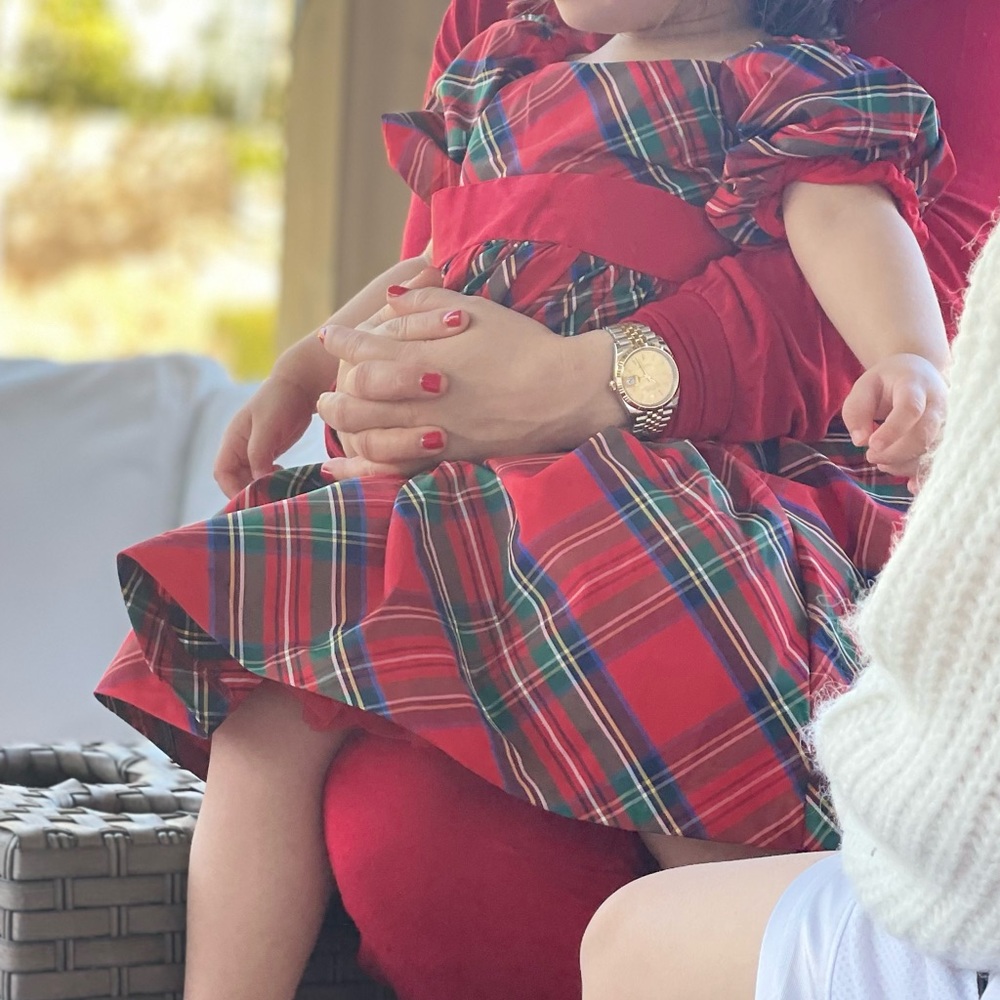 Janie & Jack Tartan Christmas Dress